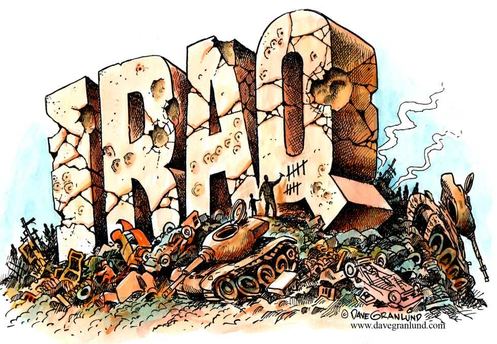  IRAQ WAR 10TH by Dave Granlund