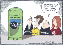 NO ASSAULT WEAPONS BAN by Bob Englehart