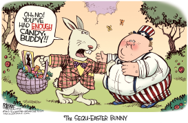 SEQU-EASTER BUNNY by Rick McKee