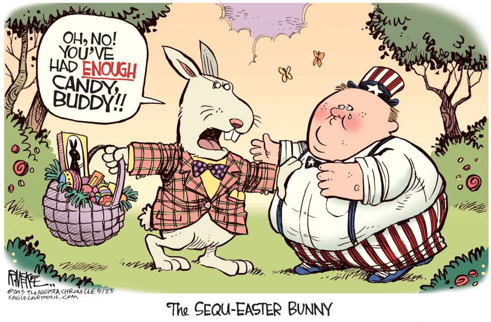  SEQU-EASTER BUNNY by Rick McKee