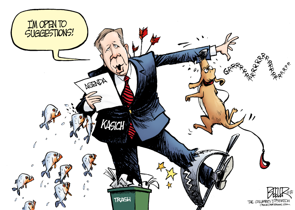  LOCAL OH - KASICH AGENDA by Nate Beeler