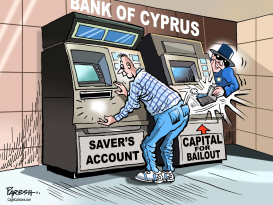 CYPRUS' BANK SAVERS by Paresh Nath