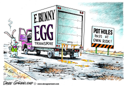 EASTER POT HOLES by Dave Granlund