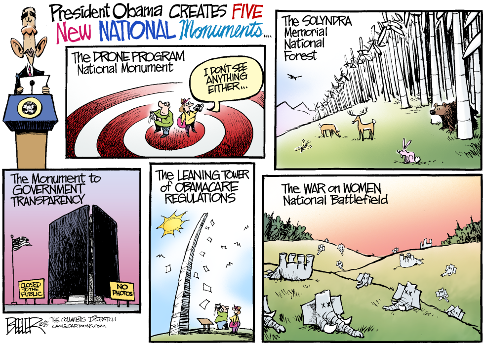  NATIONAL MONUMENTS by Nate Beeler