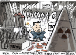 KIM JONG BOOM by Pat Bagley