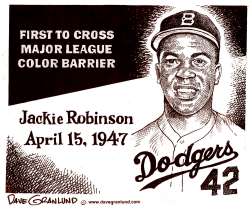 JACKIE ROBINSON 42 by Dave Granlund