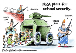 NRA SCHOOL SECURITY by Dave Granlund