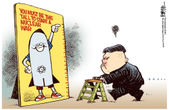 KIM JONG UN WAR by Rick McKee