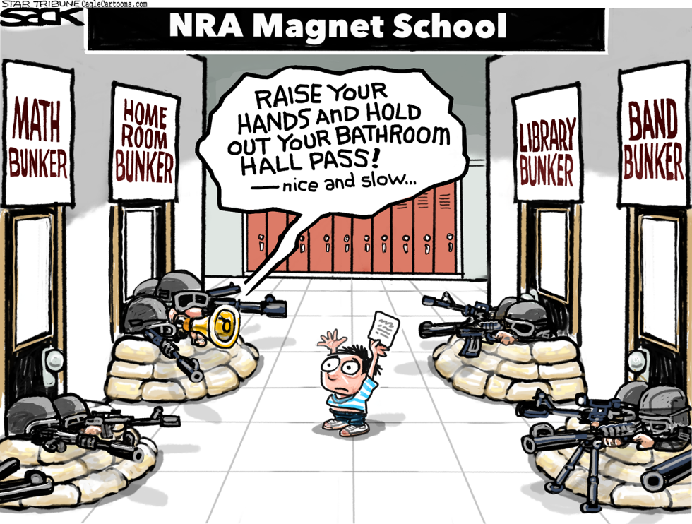  NRA SCHOOL by Steve Sack