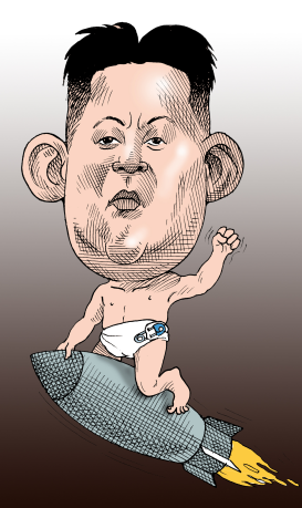 EL LOCO CHICO DE COREA DEL NORTE COL by Arcadio Esquivel