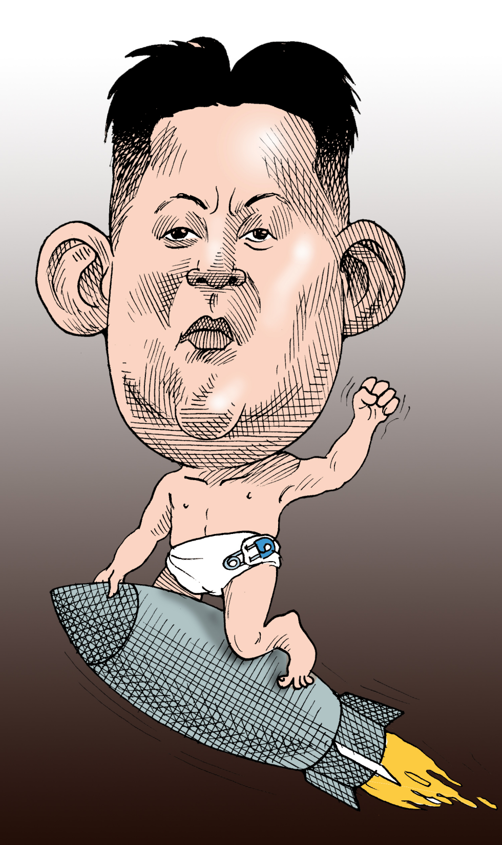  EL LOCO CHICO DE COREA DEL NORTE COL by Arcadio Esquivel