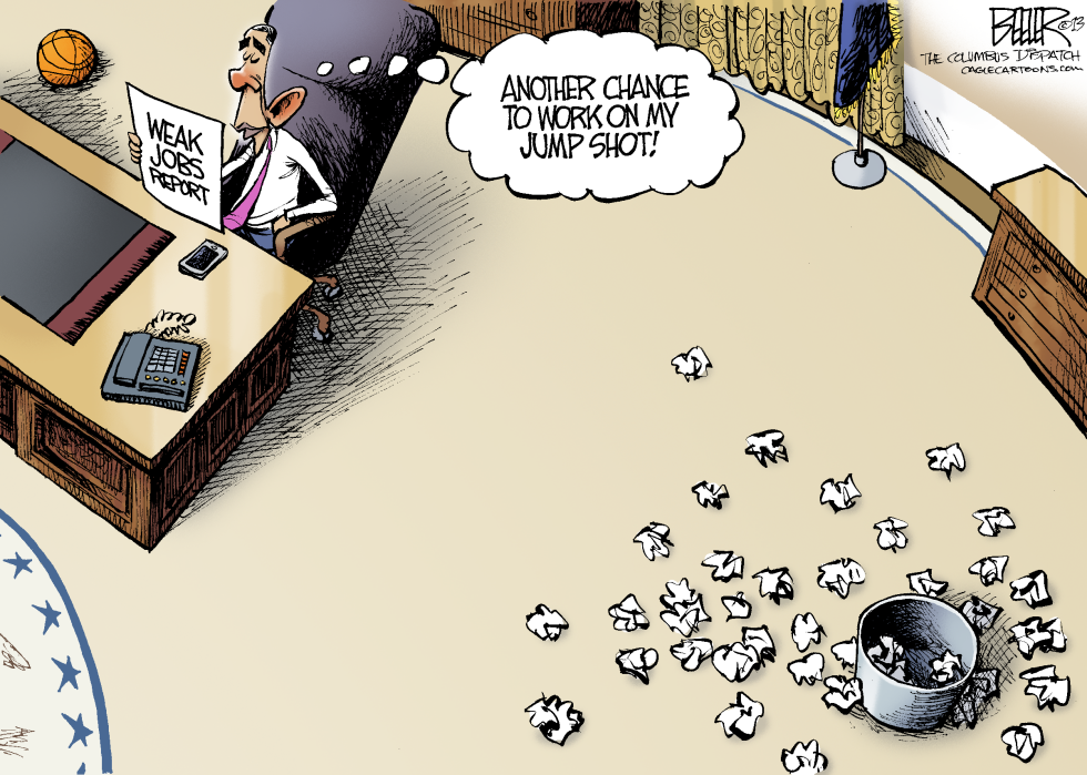  JOBS AND HOOPS by Nate Beeler