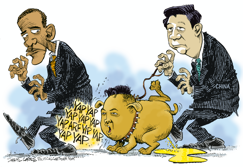  PRESIDENTE DE CHINA XI JINPING, OBAMA Y  KIM / COL by Daryl Cagle