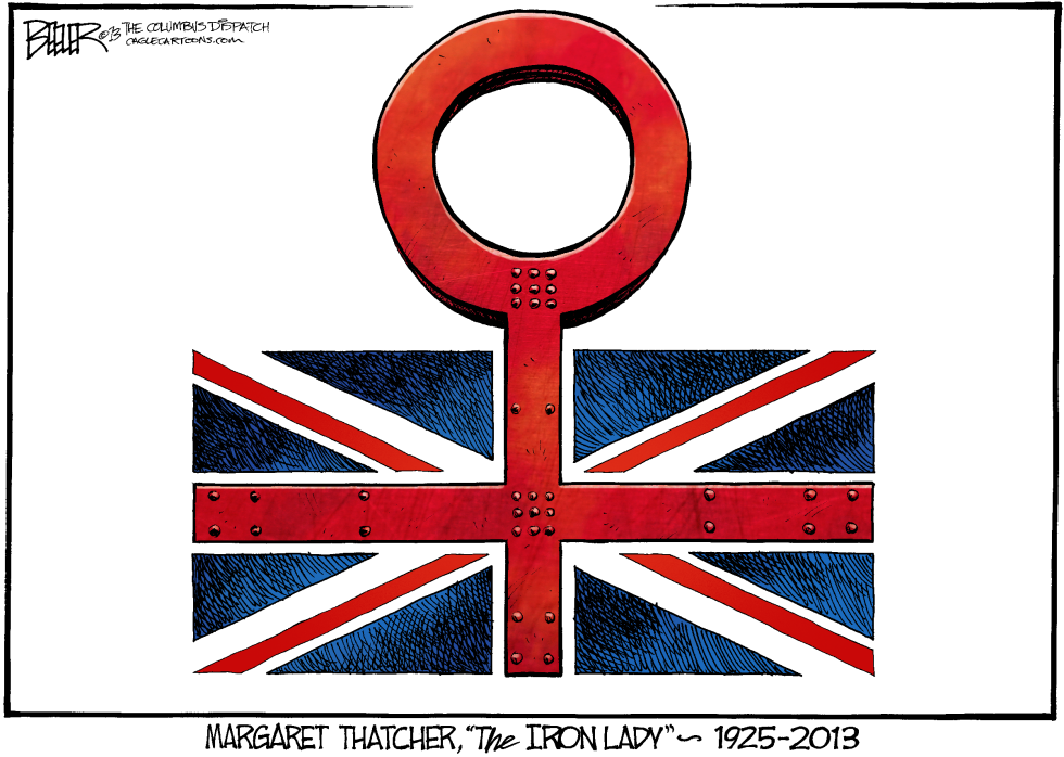  MARGARET THATCHER by Nate Beeler