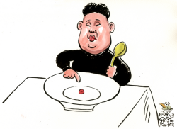 KIM JONG UN IS HUNGRY by Christo Komarnitski