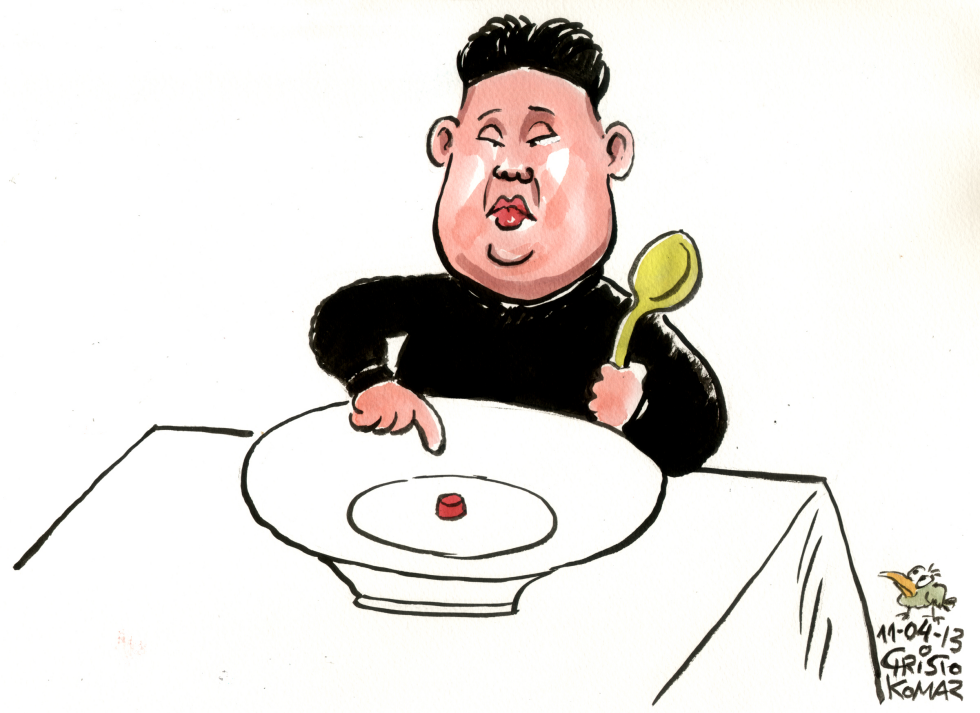  KIM JONG UN IS HUNGRY by Christo Komarnitski