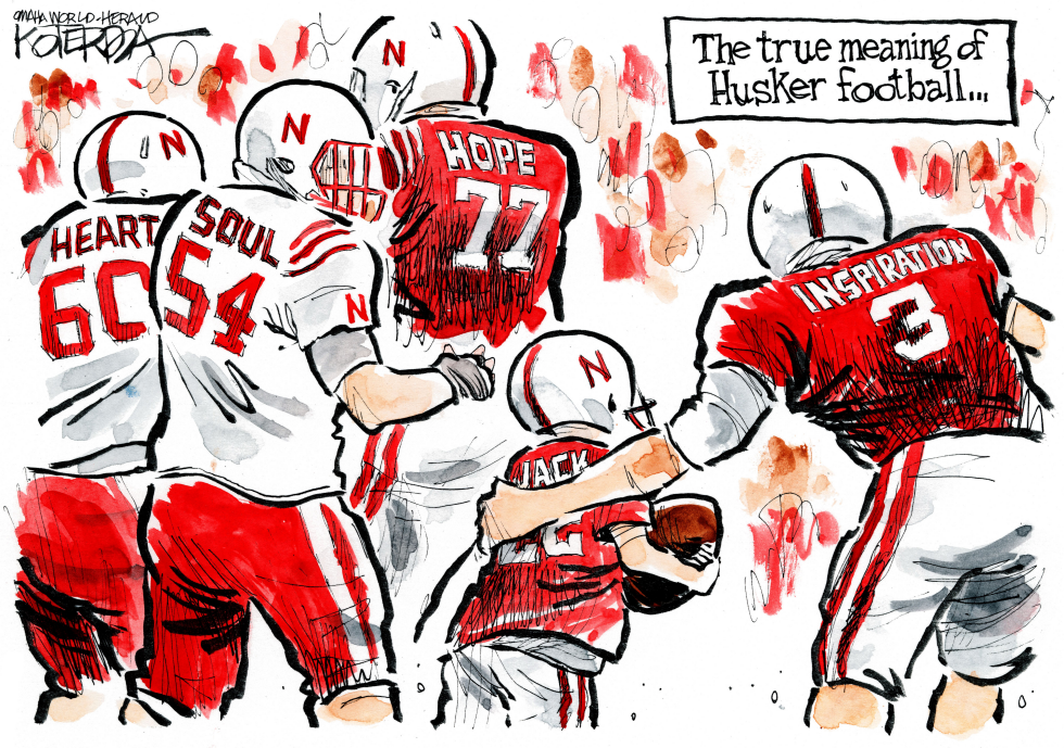  HUSKER FOOTBALL by Jeff Koterba