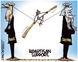 OBAMA BIPARTISAN BUDGET  by John Cole