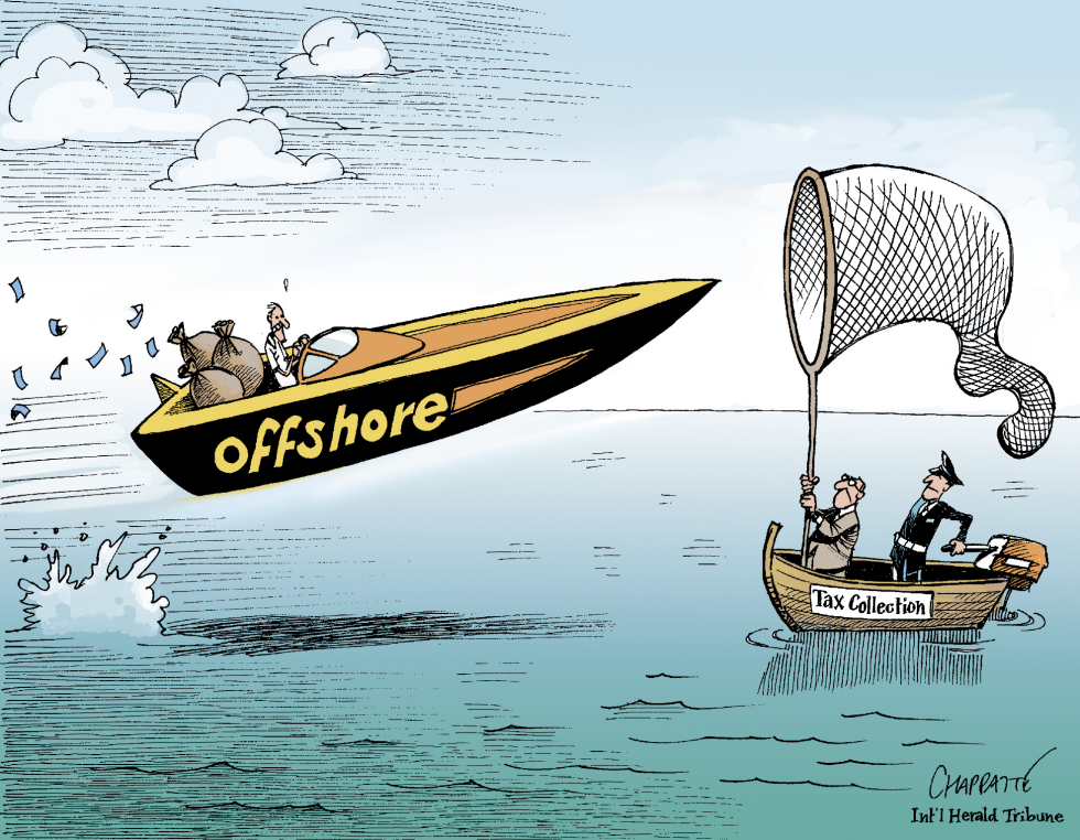  THE END OF TAX HAVENS by Patrick Chappatte