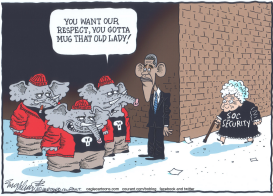 OBAMA BUDGET by Bob Englehart