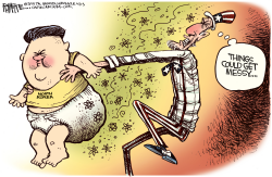 KIM JONG UN DIRTY DIAPER by Rick McKee