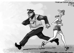 BOSTOM MARATHON ATTACK - RUNNERS by Pat Bagley