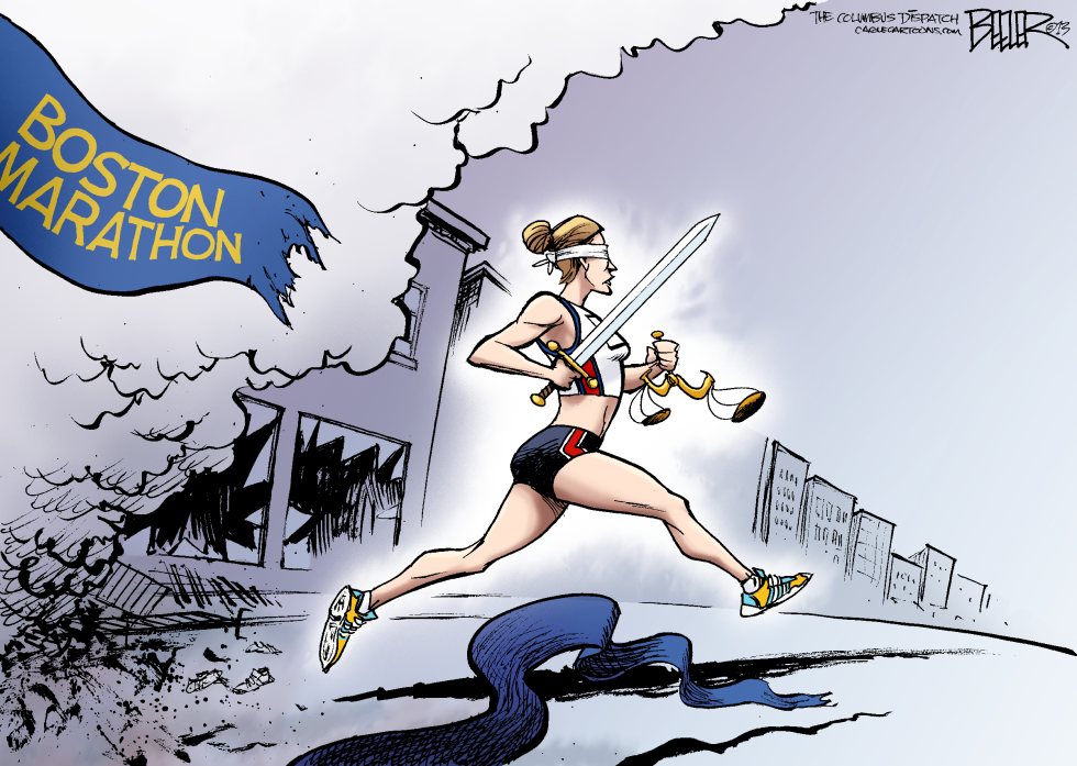  BOSTON MARATHON by Nate Beeler