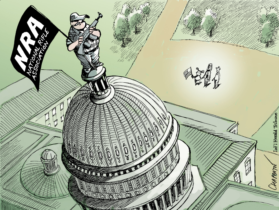  GUN CONTROL BILL FAILS by Patrick Chappatte