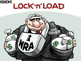 SENATE GUN FAIL by Steve Sack