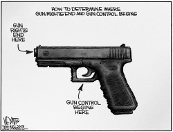 GUN RIGHTS - BEGINNING AND END by Christopher Weyant