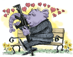 GOP AND GUNS by Daryl Cagle