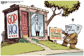 MARK SANFORD TRESPASS by Rick McKee