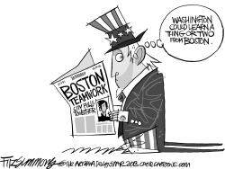 BOSTON'S LESSON by David Fitzsimmons