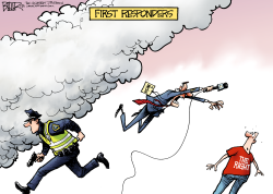 BOSTON FIRST RESPONDERS by Nate Beeler