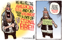 TERRORIST WELFARE by Rick McKee