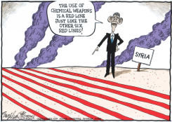 SYRIA RED LINE by Bob Englehart