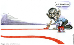 LA DELGADA LINEA ROJA DE OBAMA  by Taylor Jones