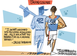 JASON COLLINS by David Fitzsimmons