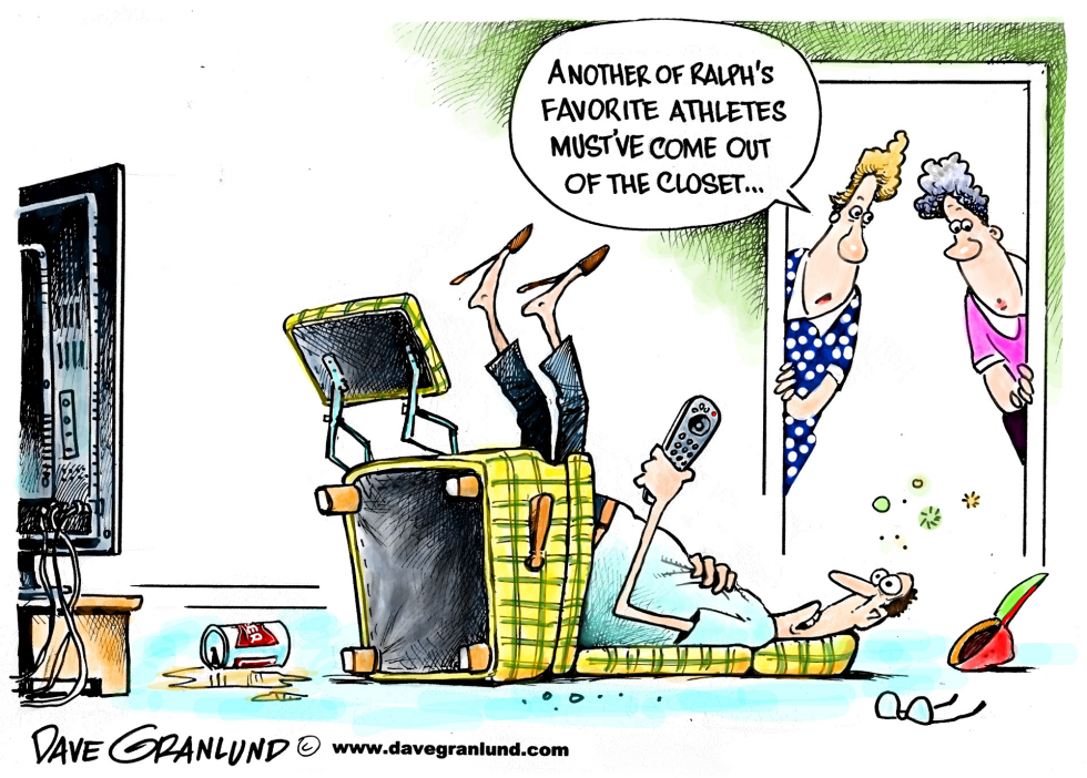  GAY PRO ATHLETES by Dave Granlund