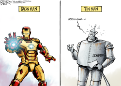 IRON MAN by Nate Beeler