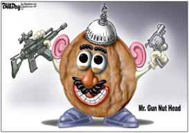 MR GUN NUT HEAD by Bill Day