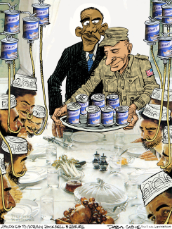 HORA DE CENAR EN GUANTANAMO  by Daryl Cagle