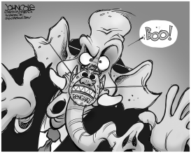 BENGHAZI BOO BW by John Cole