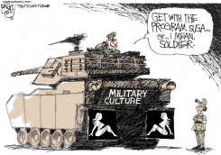 MILITARY HARASSMENT FLAP  by Pat Bagley