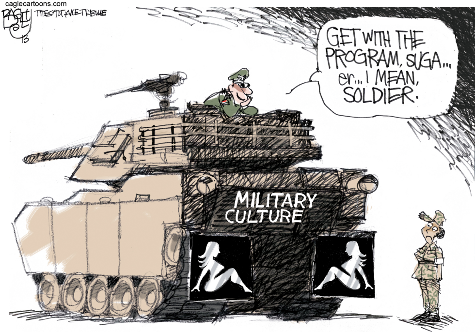  MILITARY HARASSMENT FLAP  by Pat Bagley