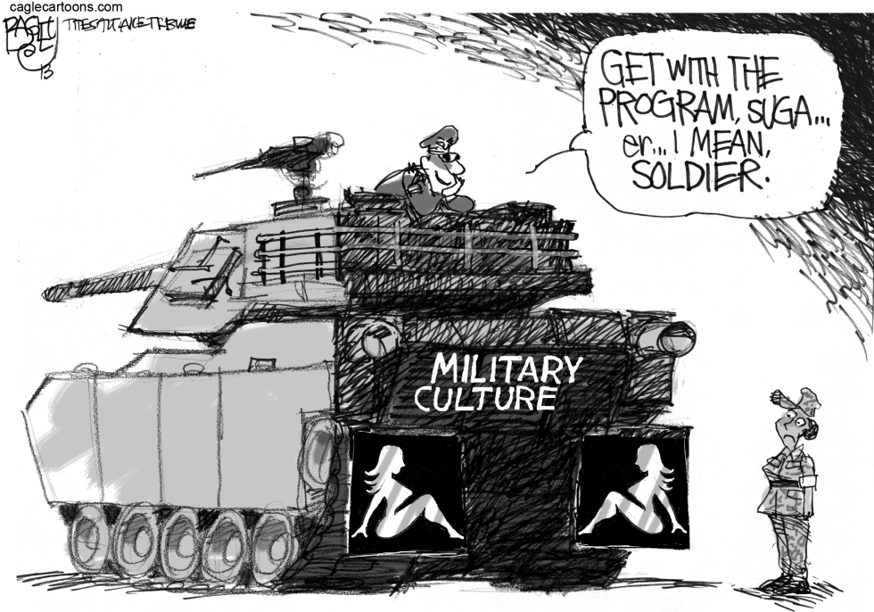  MILITARY HARASSMENT FLAP by Pat Bagley