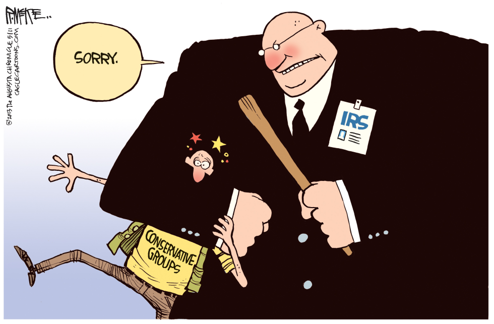  IRS BASHES CONSERVATIVES by Rick McKee