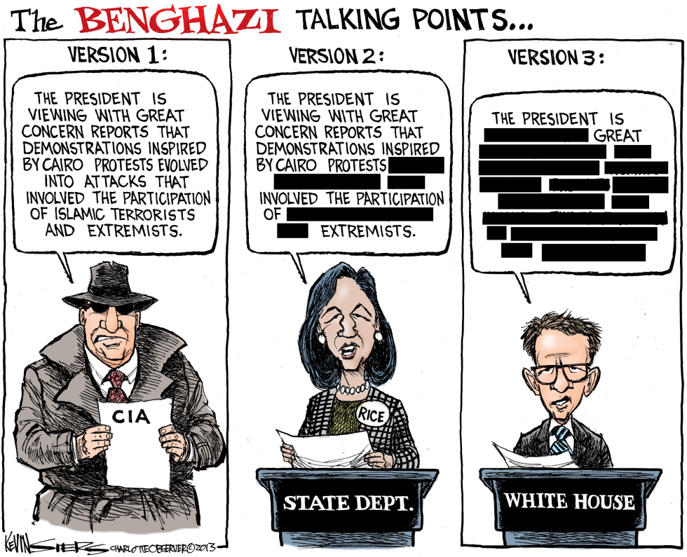  BENGHAZI TALKING POINTS by Kevin Siers