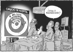 TARIFAS ARBITRARIAS DE HOSPITAL by Bob Englehart