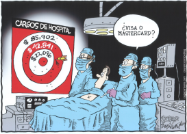 TARIFAS ARBITRARIAS DE HOSPITAL  by Bob Englehart